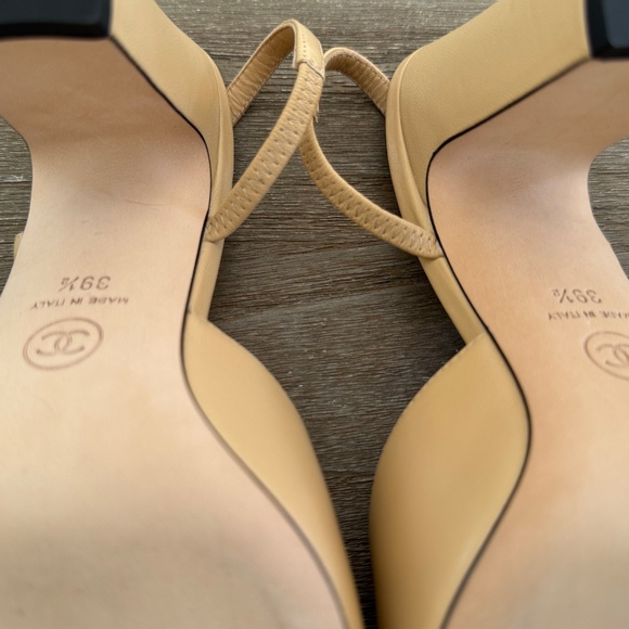 COCO SLINGS CHANEL Color: BEIGE/NOIR Size: 39H Price: - Picture 7 of 7